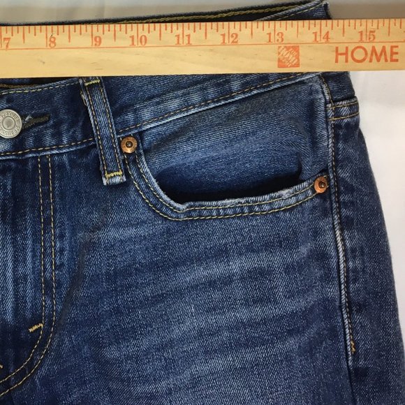 Levi's 511 Shorts W30 Blue Cut Off Distressed Denim New-Mint - Red Tab Levi's - Picture 11 of 12